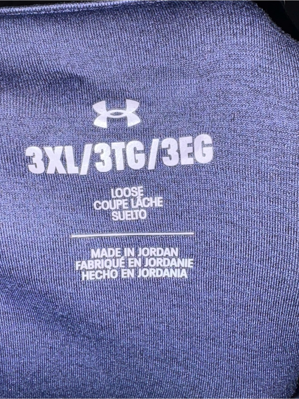Under Armour Navy Notre Dame Fighting Irish Short Sleeve Tee with Gold Logo - Picture 4 of 5